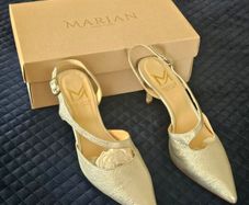 Silver Slingback Shoes