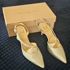 Silver Slingback Shoes
