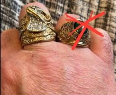 Gold Saddle Ring 9crt