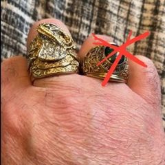 Gold Saddle Ring 9crt