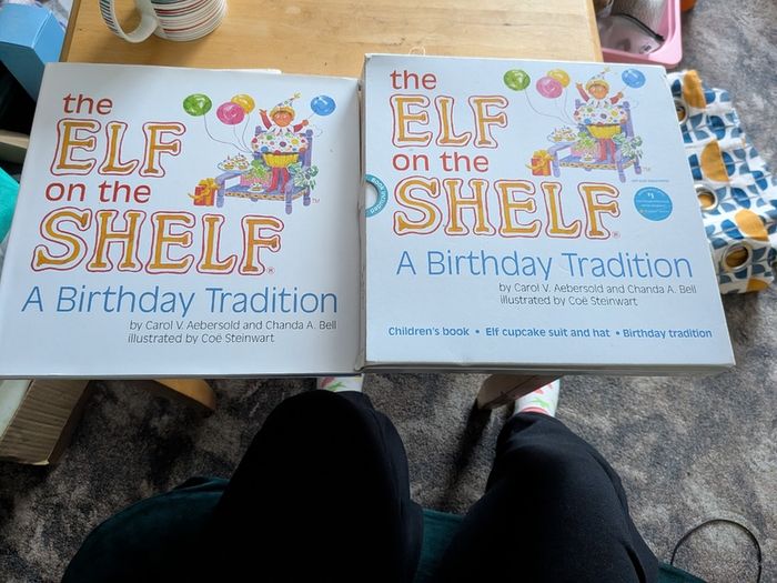 Elf on the shelf a birthday tradition