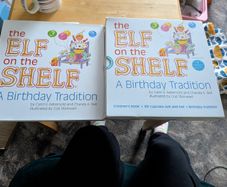 Elf on the shelf a birthday tradition