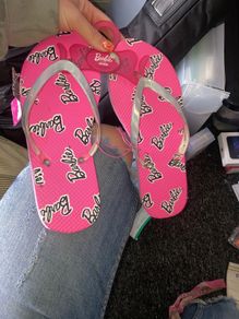 Barbie flip flops