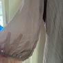 Taupe sheer sleeve top Image 3