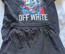 Off white X Mario short and t shirt set (new)