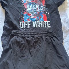 Off white X Mario short and t shirt set (new)
