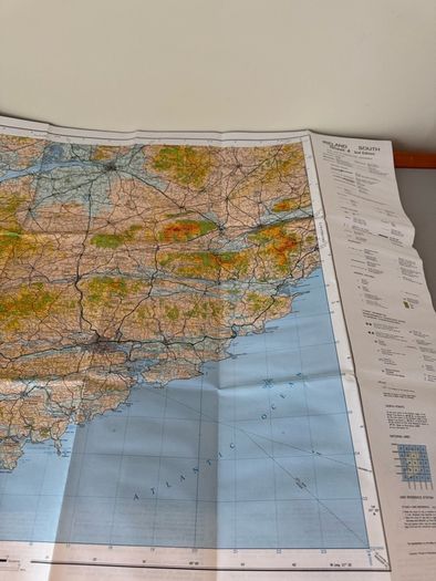 Vintage Ireland South Ordnance survey map