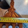 Giant African fork, wooden decorative utensils with image on the end  handle., farmhouse decor. 80 x 12 cm. Image 3