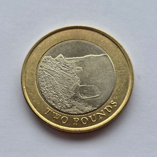 Gibraltar 2 Pound Coin Sandy Bay 2020 AUNC