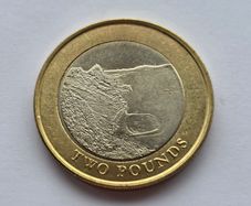 Gibraltar 2 Pound Coin Sandy Bay 2020 AUNC