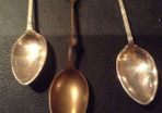 3old vintage spoons