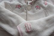 Designer's baby cardigan