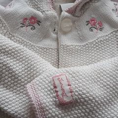 Designer's baby cardigan
