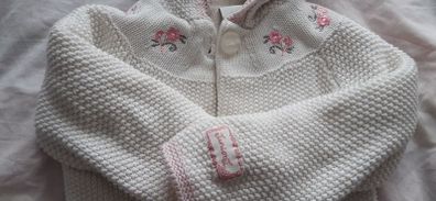 Designer's baby cardigan