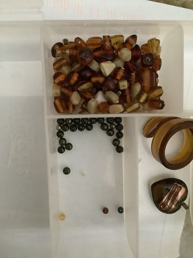 Beads for embroidery or jewellery