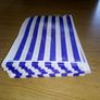 Lot of 200 Blue stripe eco-friendly counter bags lot of 200 ideal for candy weddings parties candy cart shop small retails and sweet shops SIZE 5x7 inches Image 3