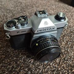 pentax k1000 and 50mm lens