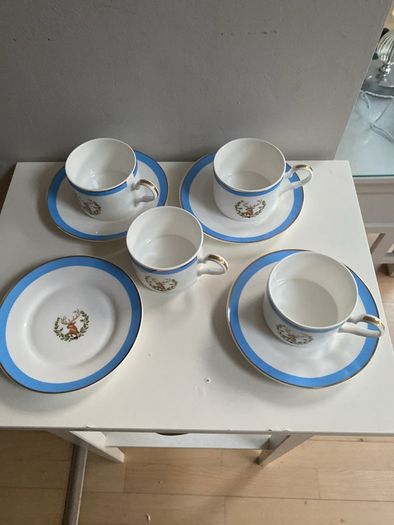 Newbridge Silverware  Designer Careleton Varney cups and saucers set