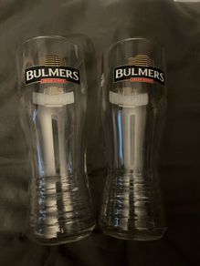 Bulmers Guinness beer pint glass