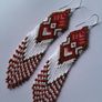 The Terracotta earrings, handwoven Image 8