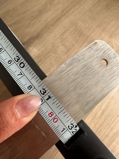Ikea grey shelf with metal holder
