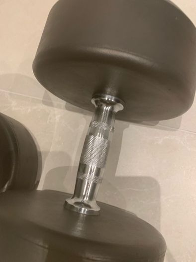 Dumbbell Pair 30kg Hit Fitness Round Rubber