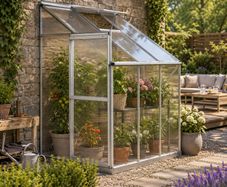 Aluminium Lean-To Greenhouse Side Greenhouse