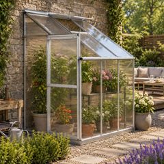 Aluminium Lean-To Greenhouse Side Greenhouse