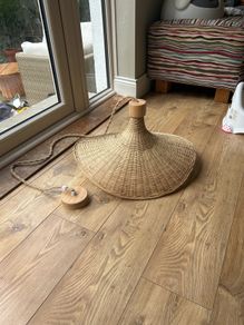 Rattan lampshade