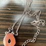 Sterling Silver Green Gemstone necklace with pendant Image 3
