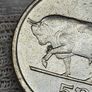 Ireland 1996 5p Mint Error Big Blob on the Leg Image 4
