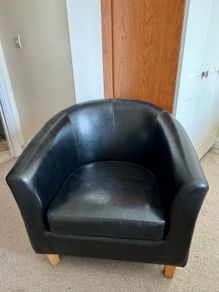 Black Leather Armchair