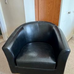 Black Leather Armchair