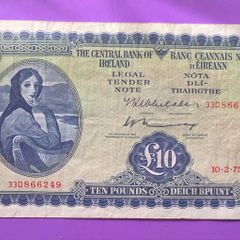 Irish ten pound lavery note