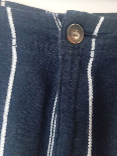 ladies trousers navy with a white pinstripe...new