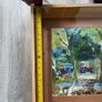 Original oil painting Farm Yard Maam Bridge Image 6