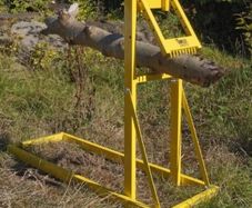 Folding Log Buddy Log Saw Horse Smart Holder Bench Chainsaw Pruning Lopping Cutting Holder Garden Heavy Duty