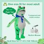 Frog Costume, Adult Inflatable Costume Frog Halloween Costumes Full Body Blow up Cosplay Costume Suit for Men Women Funny Fancy Dress Party Image 2