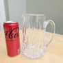 Large Heavy Crystal Water Jug Image 2