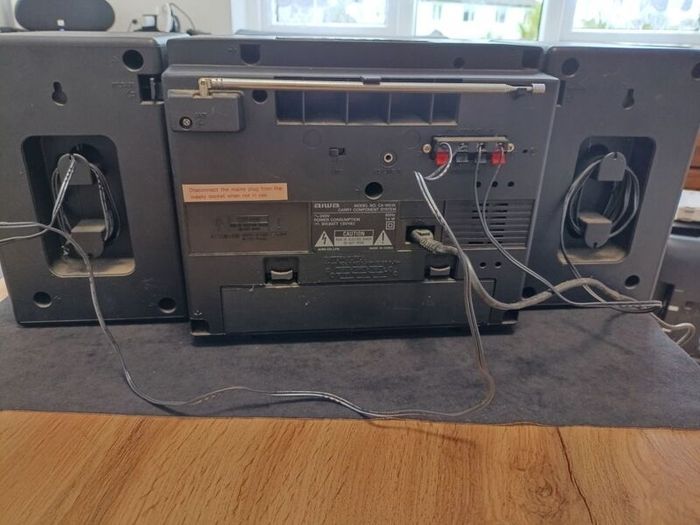 Aiwa CA W51 Dual Cassette Recorder Radio Boombox HI Speed Dubbing W EQ