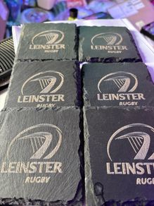 leinster rugby coaster set