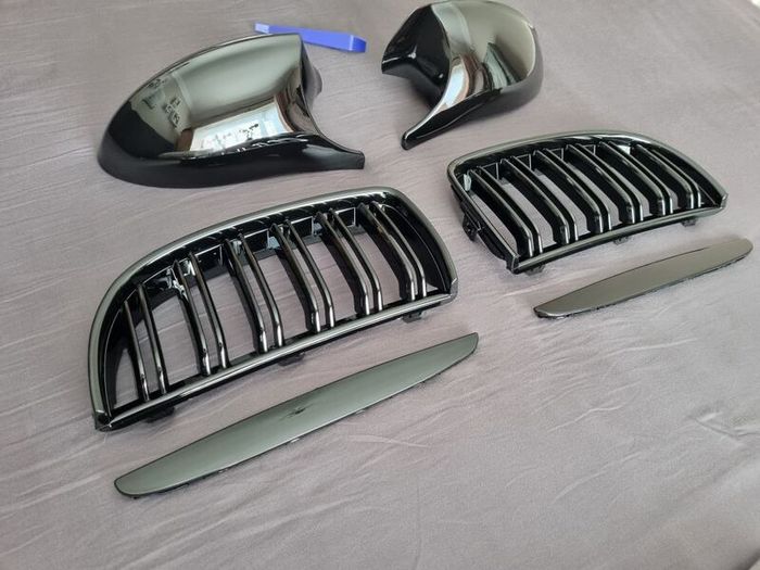 BMW E90 / E91 Pre-Lci Kidney Grilles & Mirror Covers Set Brand New