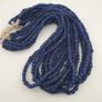 Vintage African Style Irregular Shape Cobalt Blue - 6.5mm-7.5mm Glass Beads Strand Image 7
