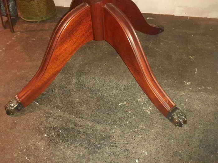 Vintage Coffee Table with Lion Claw Feet