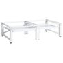 Washing and Drying Machine Pedestal with Pull-out Shelves White Image 5