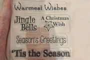 Christmas rubber stamps