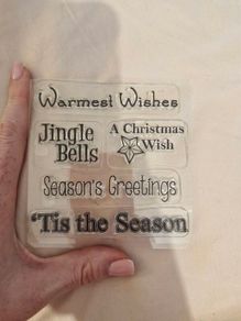 Christmas rubber stamps