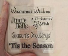 Christmas rubber stamps