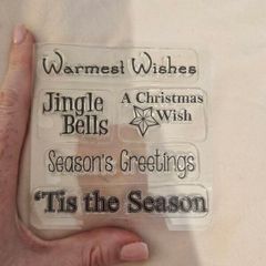 Christmas rubber stamps