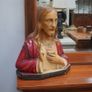 Vintage Ceramic Sacred Heart of Jesus Bust Image 3